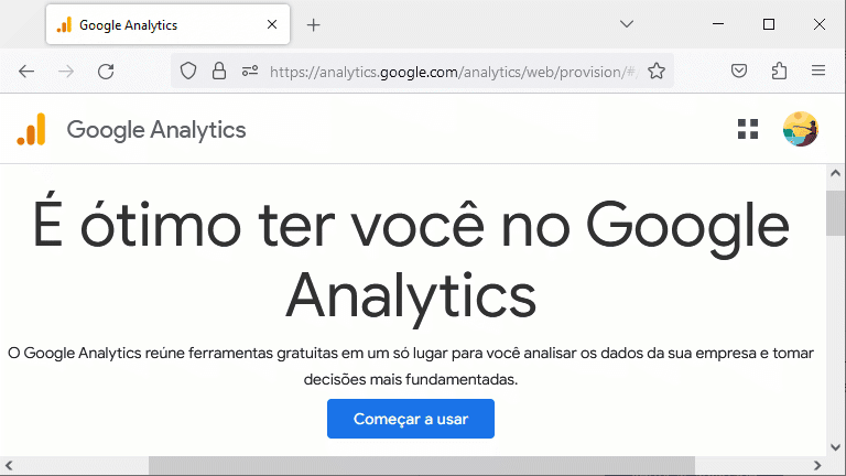 Google Analytics - Começar a usar