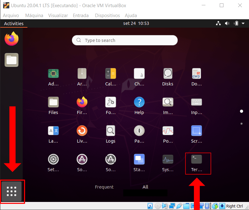 Anaconda Ubuntu - abrindo terminal no ubuntu