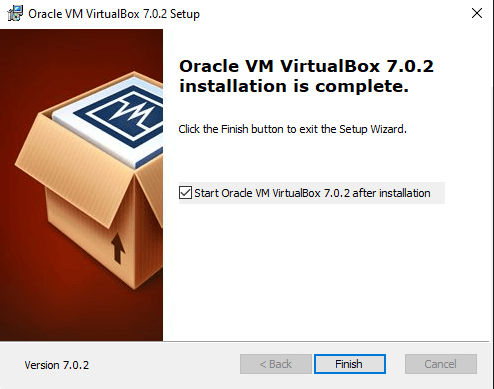 Virtualbox instalado