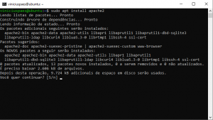 ubuntu sudo apt install apache2