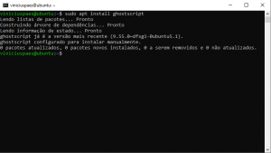 ubuntu sudo apt install ghostscript