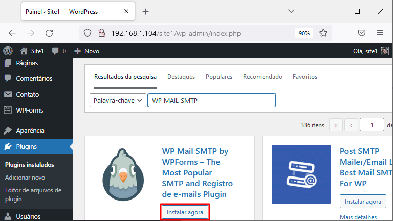 Instalar plugin wp mail smtp no wordpress