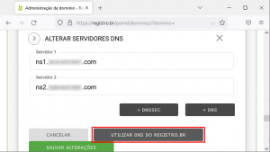 Registro.br - utilizar servidor DNS do registro.br