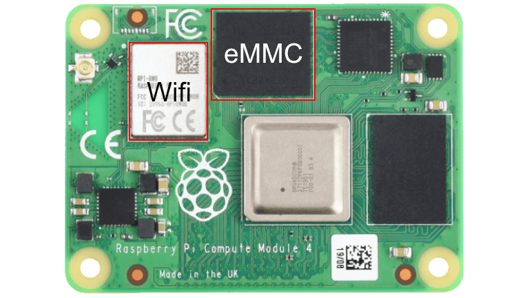 Raspberry Pi CM4 - versão com eMMC e wifi