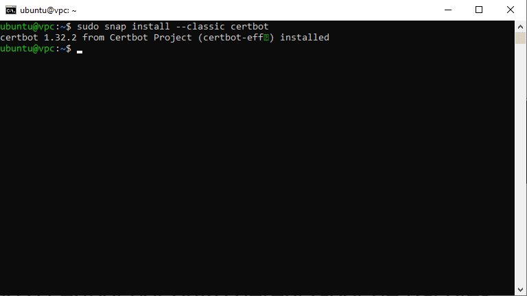 Ubuntu - instalar o certbot
