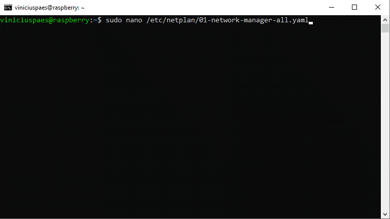 Ip estático no linux com netplan - criar arquivo configuração